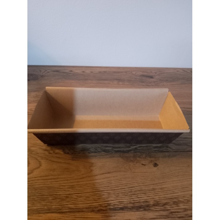 форми за печене 23.5х8х6см (пакет 50бр) правоъгълни хартиени силиконизирана