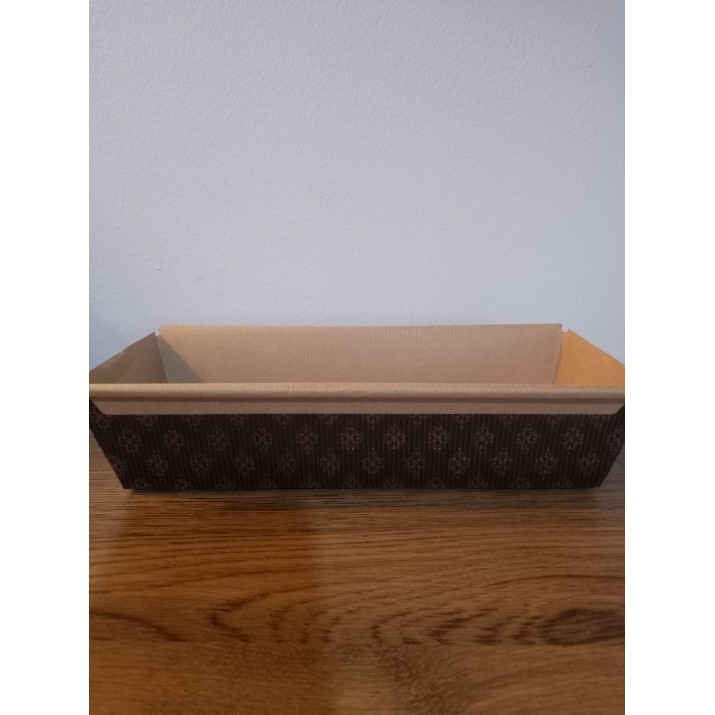 форми за печене 23.5х8х6см (пакет 50бр) правоъгълни хартиени силиконизирана