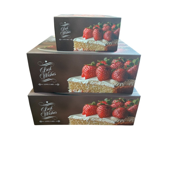 Кутии за торти „Best Wishes”  - размер М - подходяща за  за малки (бенто) торти