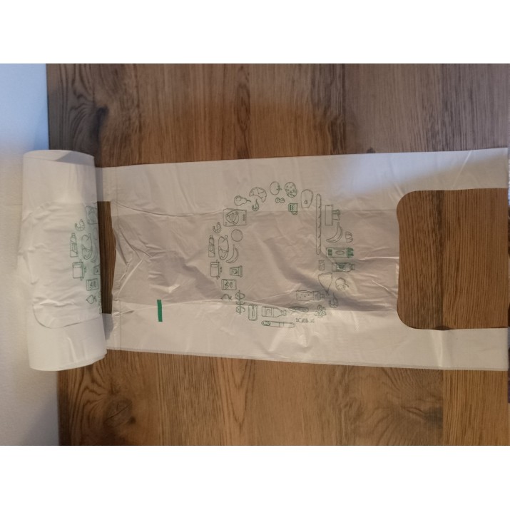 плик ролка ЧАНТА  с печат,15микр,3g,22х44см+11.5sm,100бр/ролка