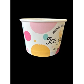 кофичка за сладолед, Голяма 280CC(три топки сладолед)9 OZ,с печат ICE  Cyrkles 280cc,50бр/стек