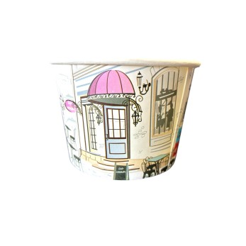 кофичка за сладолед, Голяма 280CC(три топки сладолед)9 OZ,с печат ICE Romantika 280cc,50бр/стек,