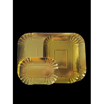 поднос златист 200х140мм, 10бр/пакет