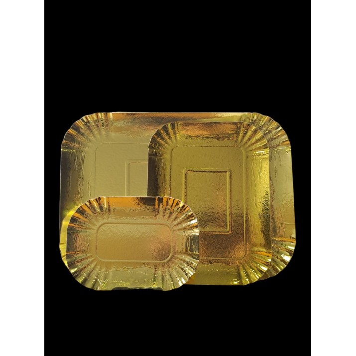 поднос златист 370х265мм, 10бр/пакет