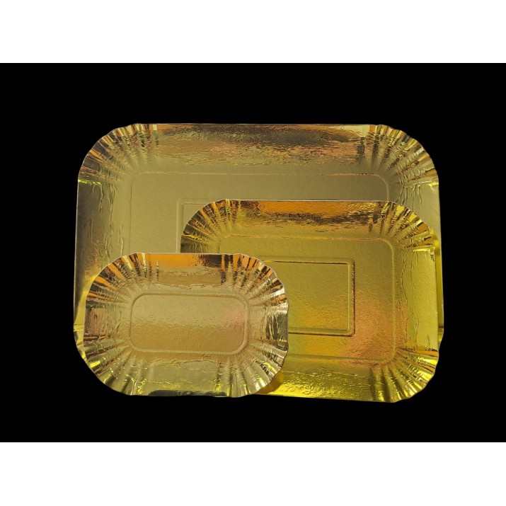 поднос златист 250х190мм, 10бр/пакет.