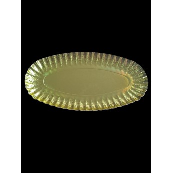 поднос златист 370х190мм ОВАЛ, 10бр/пакет