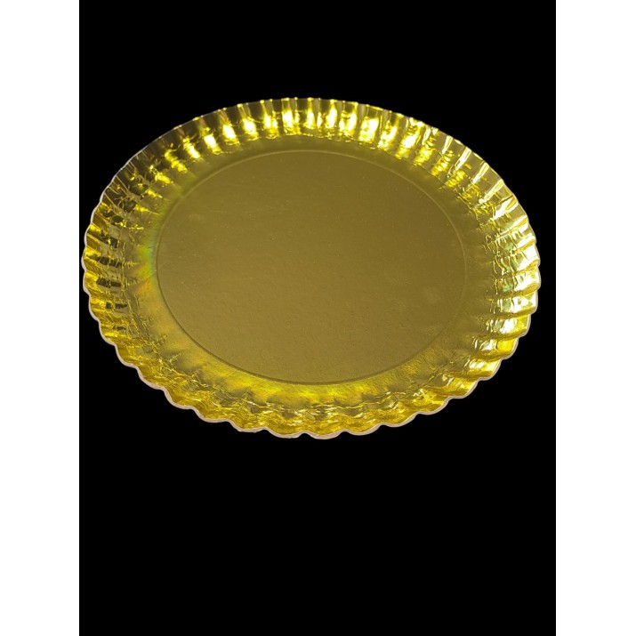 поднос (тава) златен КРЪГ Ф 200мм, 10бр/пакет