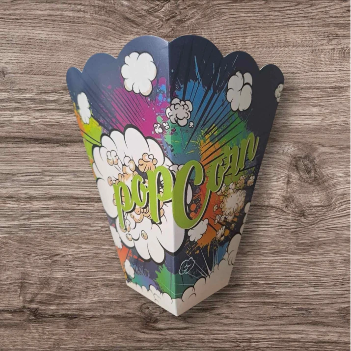 Кутия за пуканки "POP – POPCORN" малка, пакет 20бройки.