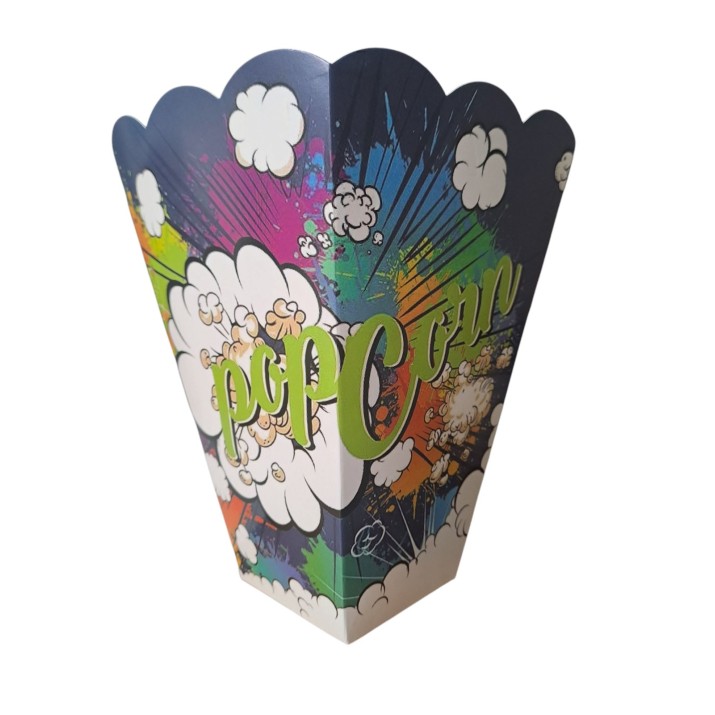 Кутия за пуканки "POP – POPCORN" средна, пакет 20бройки