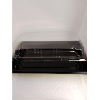 Суши кутия 223х135х48мм,модел XYW07, черно дъно с прозрачен капак Суши кутия 223х135х48мм,модел XYW07, черно дъно с прозрачен капак