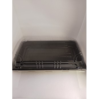 Суши кутия 223х135х48мм,модел XYW07, черно дъно с прозрачен капак Суши кутия 223х135х48мм,модел XYW07, черно дъно с прозрачен капак