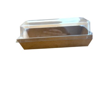 кут.за макарони с прозорец Еco Kraft China  6броя р-р18.5 х 5см ,50бр/ст.