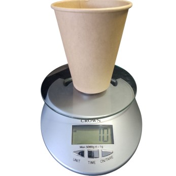 чаши 12 OZ  картон Kraft-кафява, 50бр/пакет