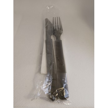 СЕТ Вилица, салфетка, нож-комплект 50бройки в пакет СЕТ Вилица, салфетка, нож-комплект 50бройки в пакет