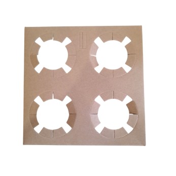 кошничка за чаши 4броя Kraft картонена , пакет 50бройки кошничка за чаши 4броя Kraft картонена , пакет 50бройки