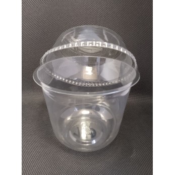 кутия за десерт " Крем 360ml" с капак 9.7х9.7х10.6см