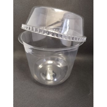 кутия за десерт " Крем 360ml" с капак 9.7х9.7х10.6см