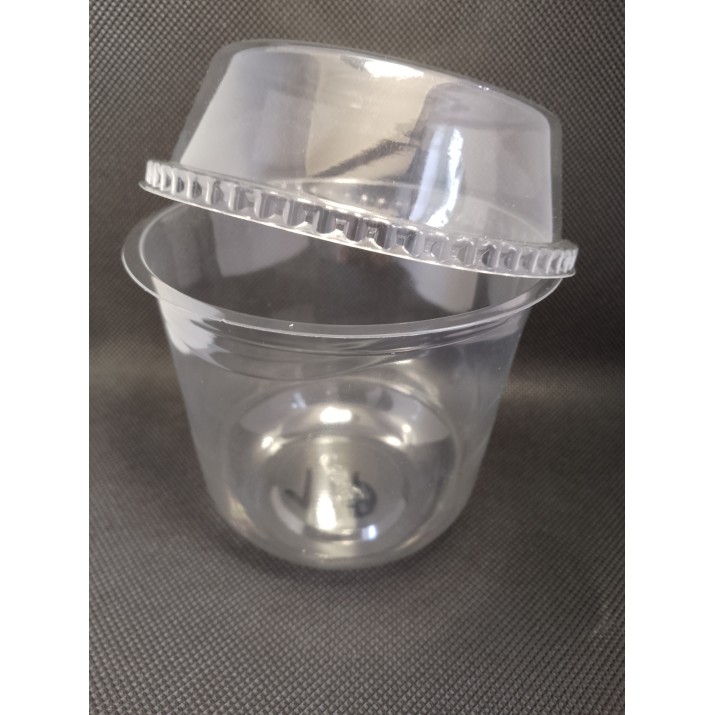 кутия за десерт " Крем 360ml" с капак 9.7х9.7х10.6см