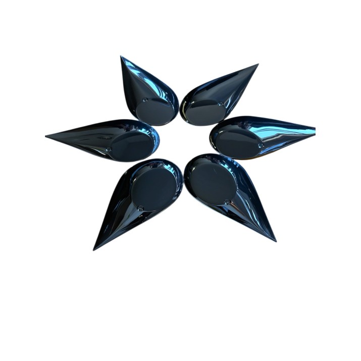 лъжичка Мини за хапки – ЧЕРНА дължина-10см х5,1см, 50бройки/пакет