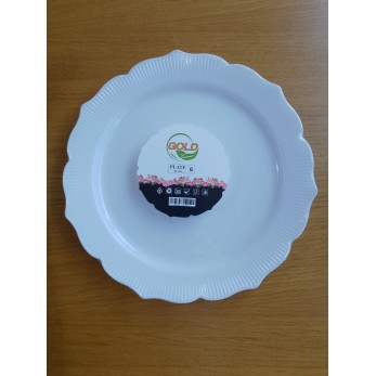 чиния Poppy Lux бяла голяма чиния Poppy Lux бяла голяма