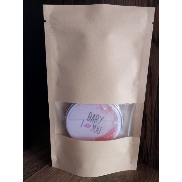 Хартиен плик кафяв с Цип  Прозорец кафяв 12х20+4см