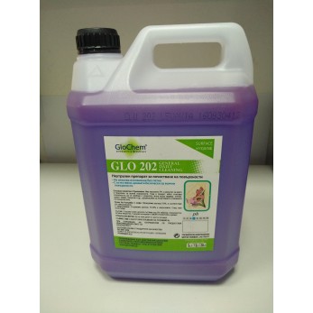 Препарат неутрален за почистване на повърхности (под) Glo 202 - 5литра