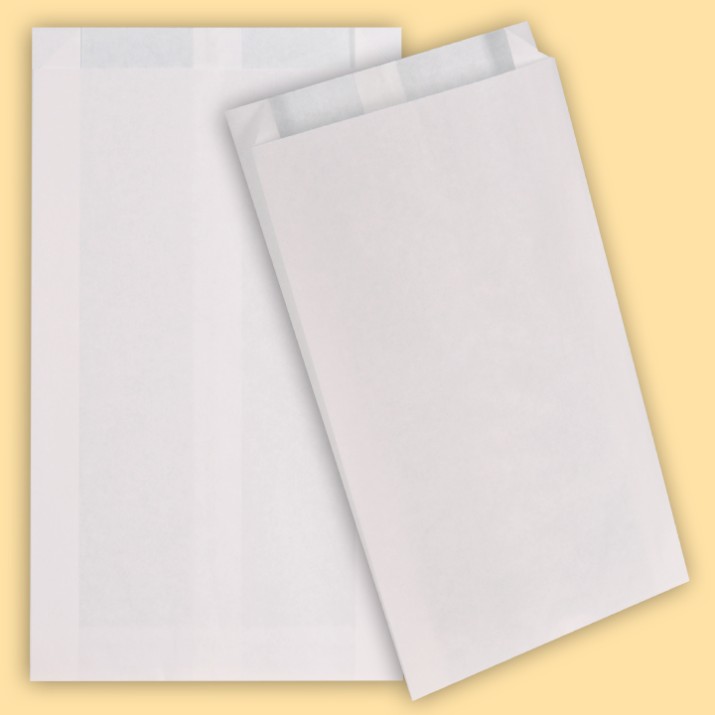 Маслоустойчив хартиен плик бял 16+4х29см